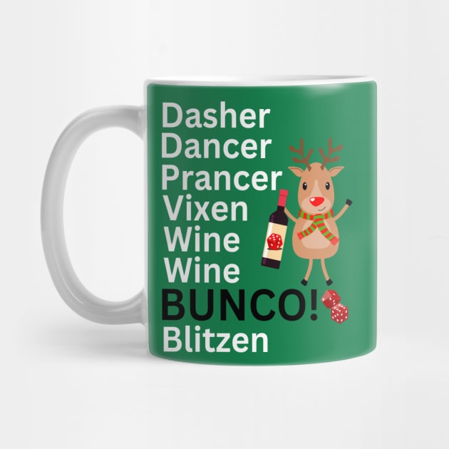 Funny Bunco Night Christmas Wine Wine Bunco by MalibuSun